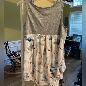 Grey Hi-Low Tank, NWOT